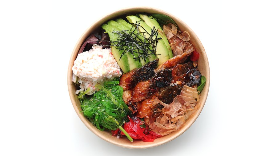 Yo Dragon — unagi (eel), packed fresh.